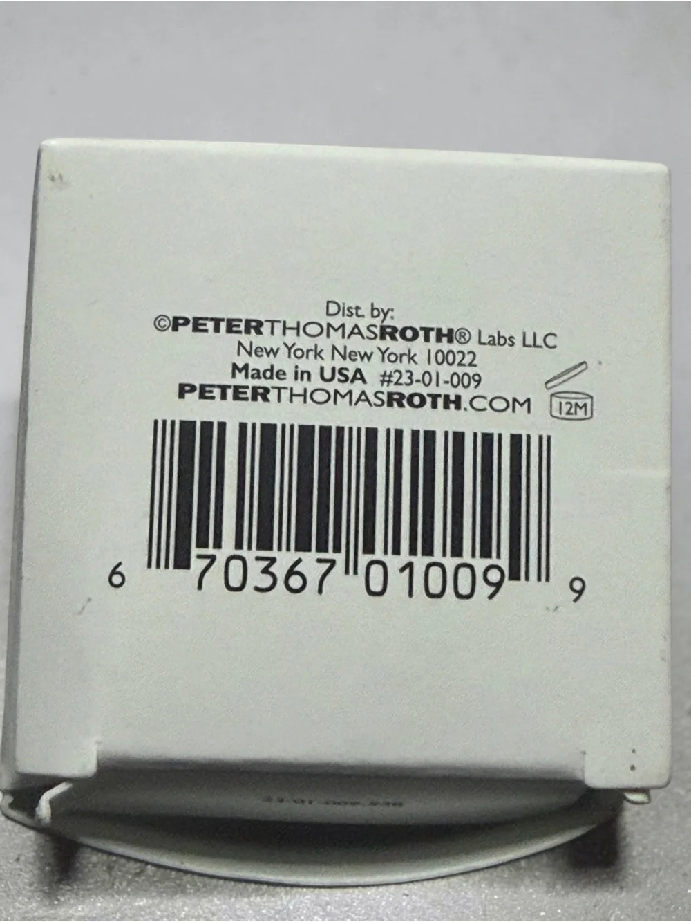Peter Thomas Roth White and Black Eye Cream Jar